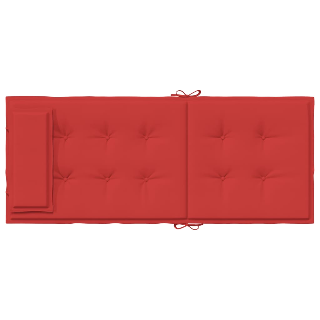 Hochlehner-Auflagen 4 Stk. Rot Oxford-Gewebe