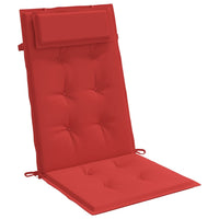 Thumbnail for Hochlehner-Auflagen 6 Stk. Rot Oxford-Gewebe