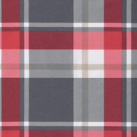 Thumbnail for Hochlehner-Auflagen 2 Stk. Rot Karomuster Oxford-Gewebe