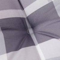 Thumbnail for Hochlehner-Auflagen 6 Stk. Grau Karomuster Oxford-Gewebe