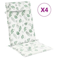 Thumbnail for Hochlehner-Auflagen 4 Stk. Blattmuster Oxford-Gewebe