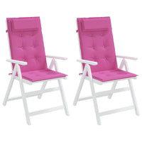 Thumbnail for Hochlehner-Auflagen 2 Stk. Rosa Oxford-Gewebe