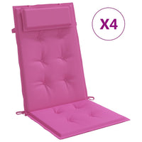 Thumbnail for Hochlehner-Auflagen 4 Stk. Rosa Oxford-Gewebe