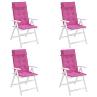 Thumbnail for Hochlehner-Auflagen 4 Stk. Rosa Oxford-Gewebe