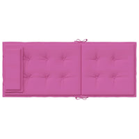 Thumbnail for Hochlehner-Auflagen 4 Stk. Rosa Oxford-Gewebe