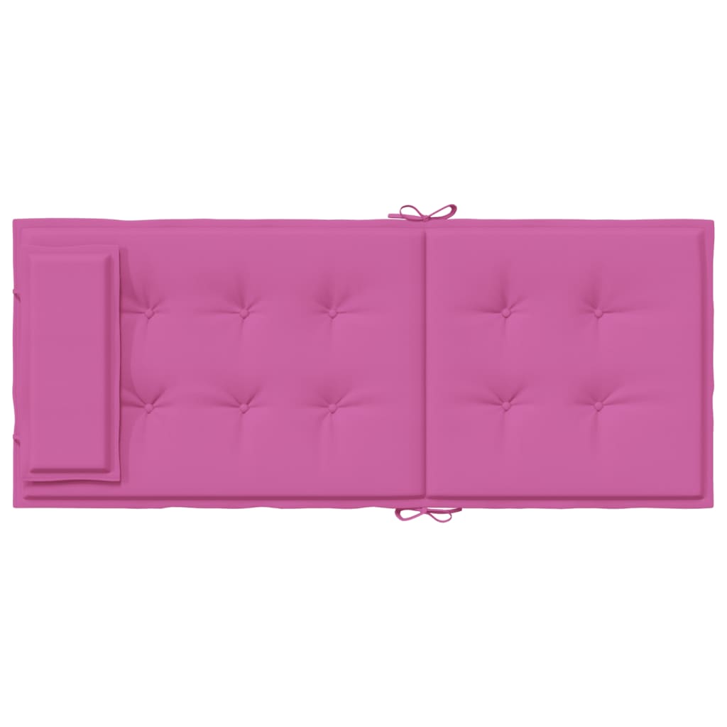 Hochlehner-Auflagen 6 Stk. Rosa Oxford-Gewebe