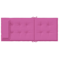 Thumbnail for Hochlehner-Auflagen 6 Stk. Rosa Oxford-Gewebe