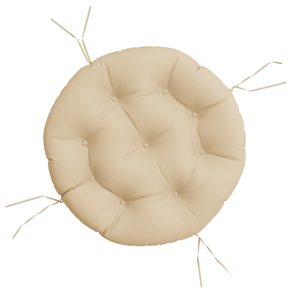Kissen Rund Beige Ø 60 x 11 cm Oxford-Gewebe