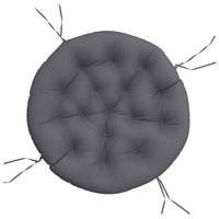 Thumbnail for Kissen Rund Anthrazit Ø 100x11 cm Oxford-Gewebe