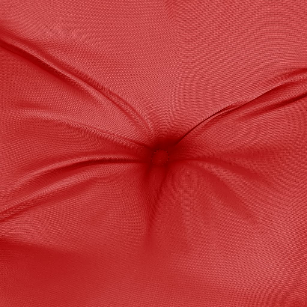 Kissen Rund Rot Ø 100x11 cm Oxford-Gewebe