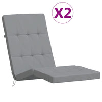 Thumbnail for Liegestuhl-Auflagen 2 Stk. Grau Oxford-Gewebe