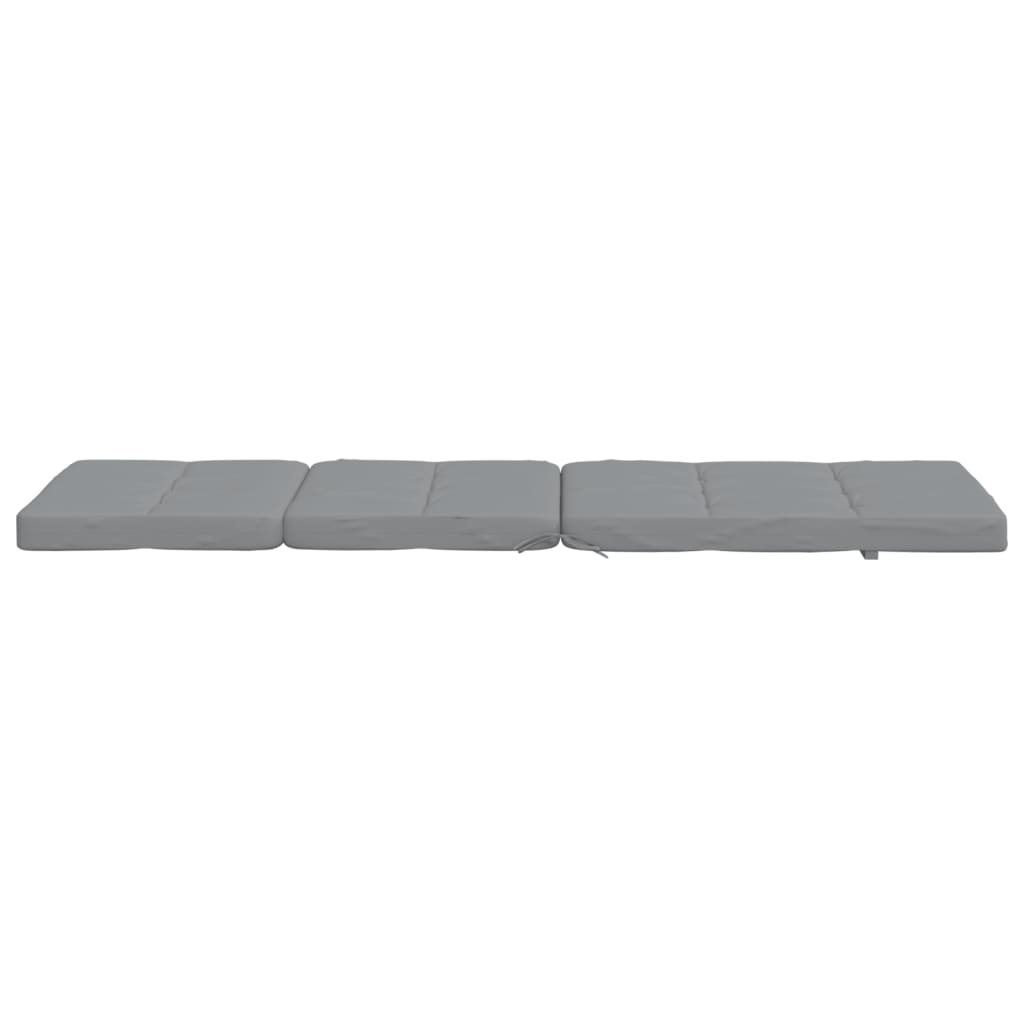 Liegestuhl-Auflagen 2 Stk. Grau Oxford-Gewebe