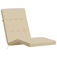 Thumbnail for Liegestuhl-Auflagen 2 Stk. Beige Oxford-Gewebe