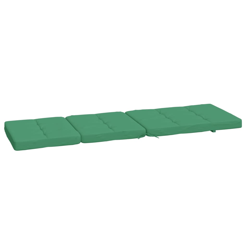 Liegestuhl-Auflagen 2 Stk. Grün Oxford-Gewebe