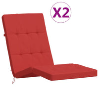 Thumbnail for Liegestuhl-Auflagen 2 Stk. Rot Oxford-Gewebe