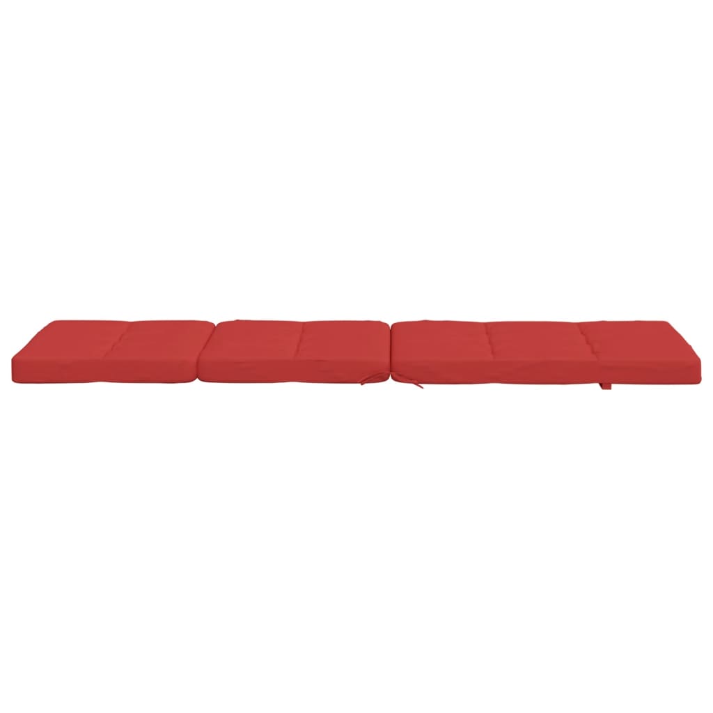 Liegestuhl-Auflagen 2 Stk. Rot Oxford-Gewebe