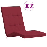 Thumbnail for Liegestuhl-Auflagen 2 Stk. Weinrot Oxford-Gewebe