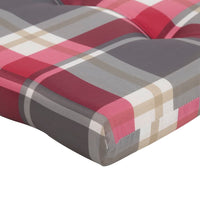 Thumbnail for Liegestuhl-Auflagen 2 Stk. Rot Karomuster Oxford-Gewebe