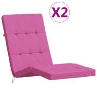 Thumbnail for Liegestuhl-Auflagen 2 Stk. Rosa Oxford-Gewebe