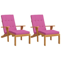 Thumbnail for Liegestuhl-Auflagen 2 Stk. Rosa Oxford-Gewebe