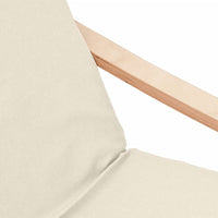 Thumbnail for Relaxsessel mit Hocker Creme Stoff