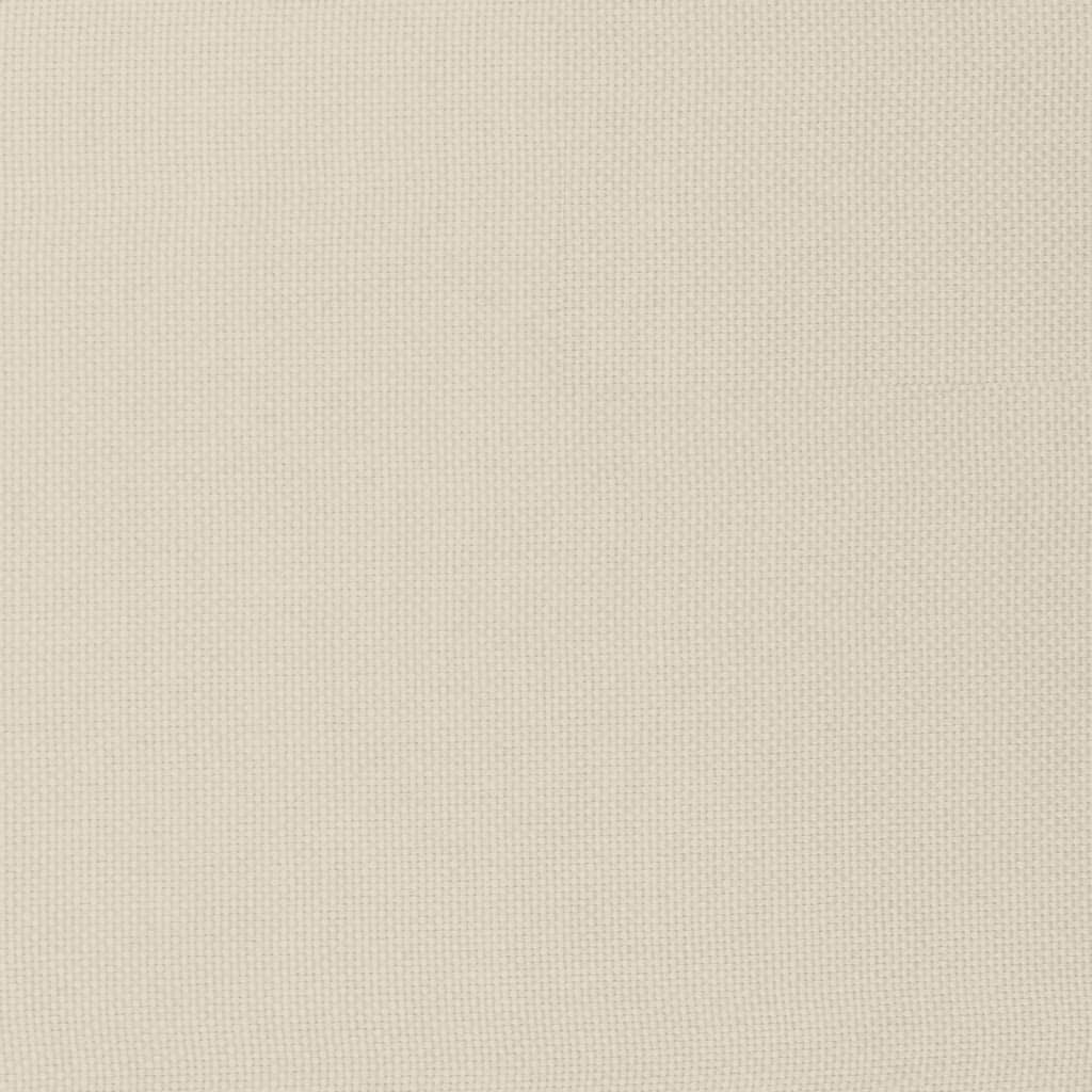 Relaxsessel mit Hocker Creme Stoff