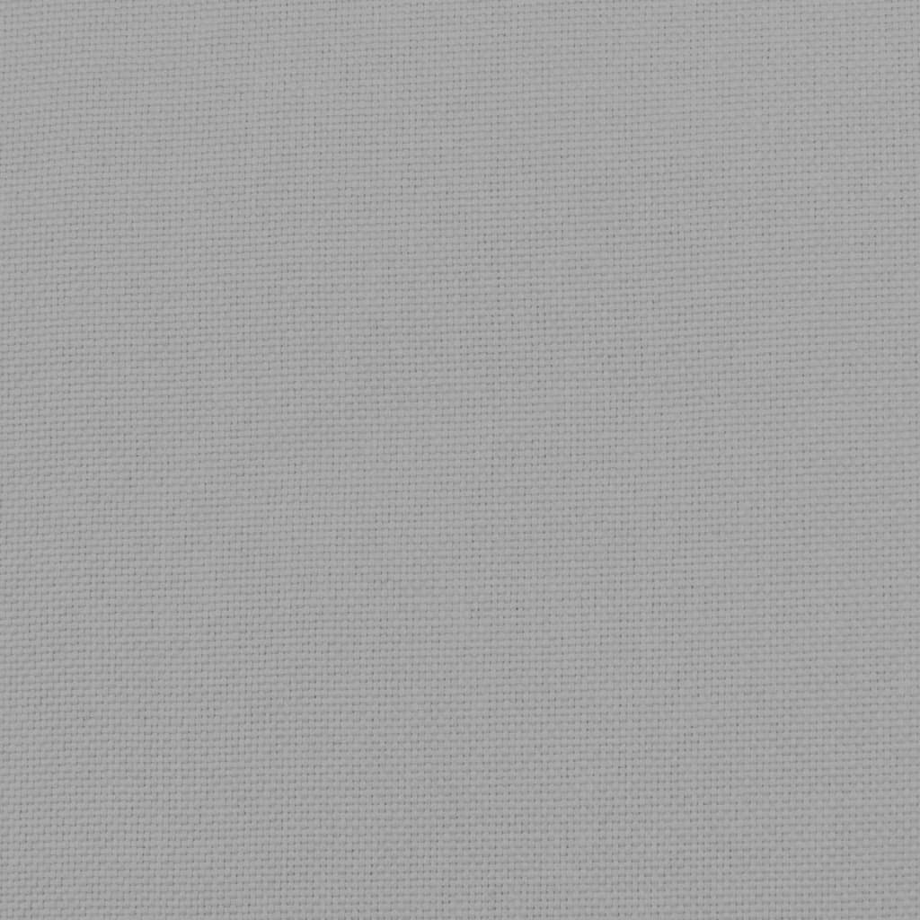 Relaxsessel mit Hocker Hellgrau Stoff