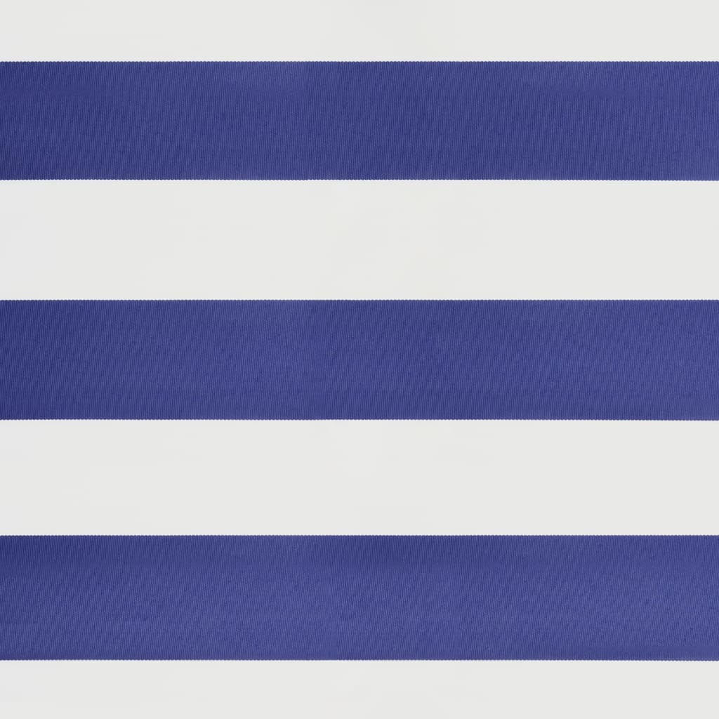 Gelenkarmmarkise Blau und Weiß 3,5x2,5 m Stoff und Aluminium