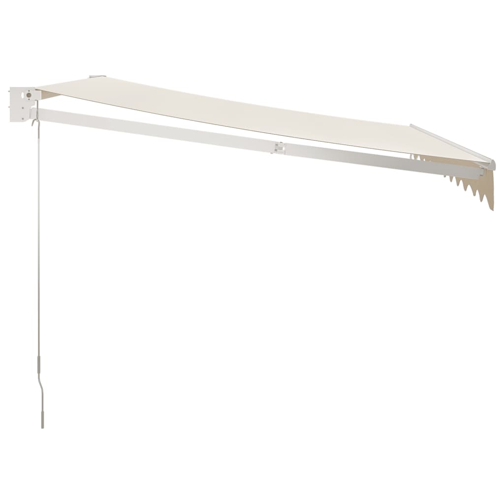 Gelenkarmmarkise Creme 3x2,5 m Stoff und Aluminium