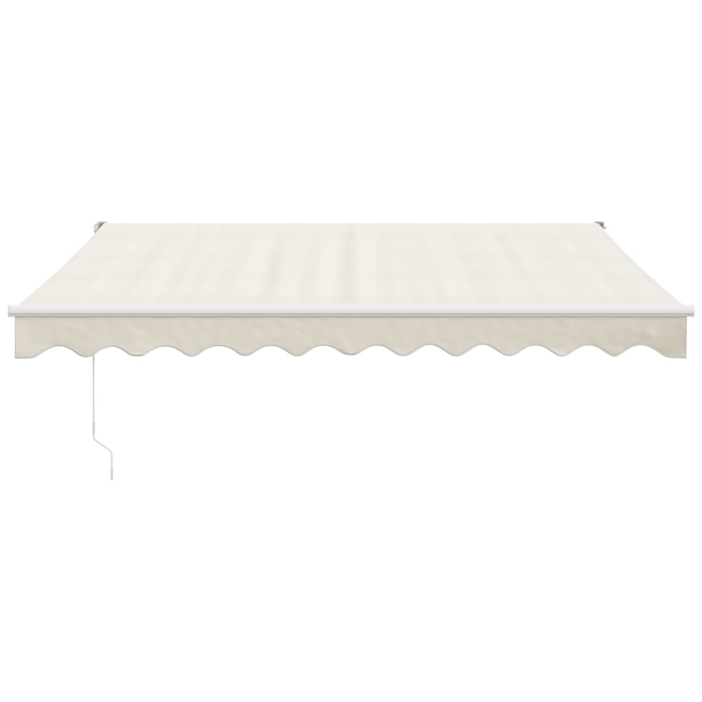 Gelenkarmmarkise Creme 3,5x2,5 m Stoff und Aluminium