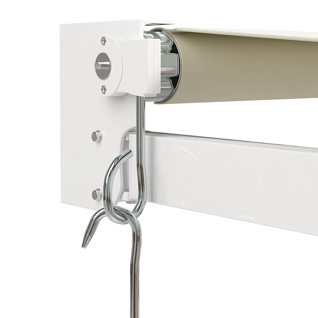 Gelenkarmmarkise Creme 4x3 m Stoff und Aluminium