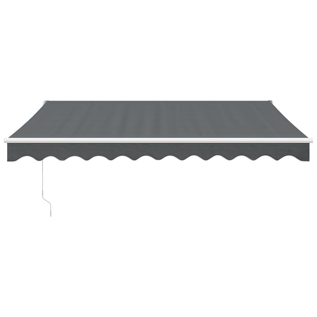Gelenkarmmarkise Anthrazit 3x2,5 m Stoff und Aluminium