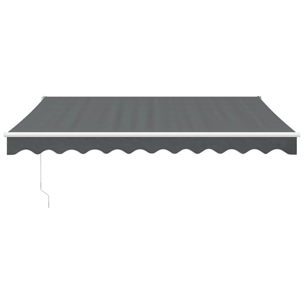 Gelenkarmmarkise Anthrazit 3,5x2,5 m Stoff und Aluminium