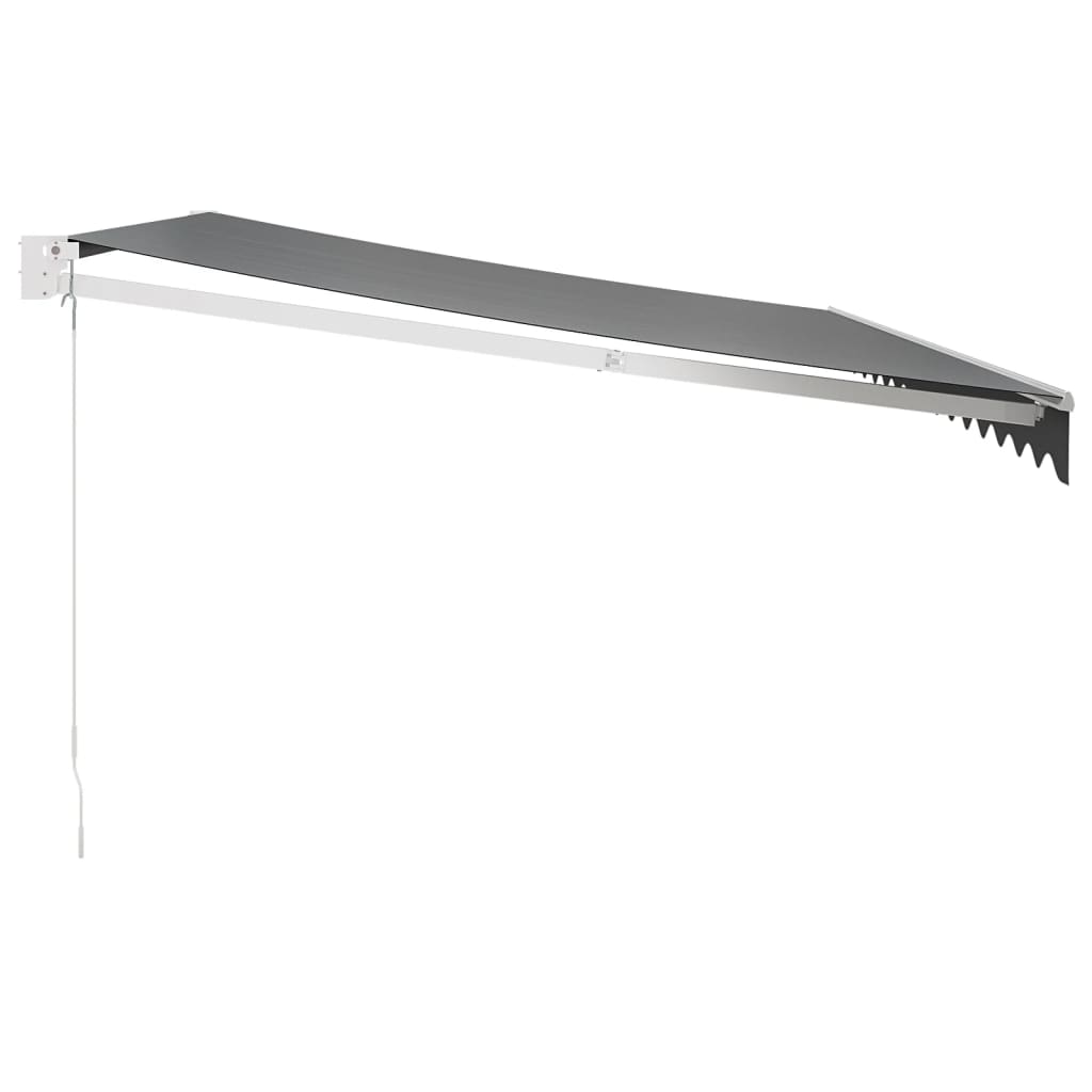 Gelenkarmmarkise Anthrazit 4x3 m Stoff und Aluminium
