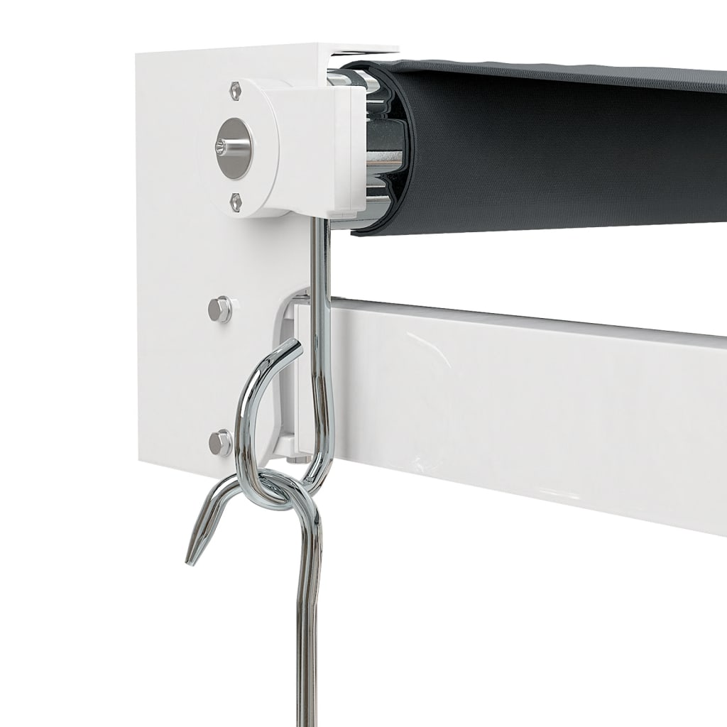Gelenkarmmarkise Anthrazit 4x3 m Stoff und Aluminium