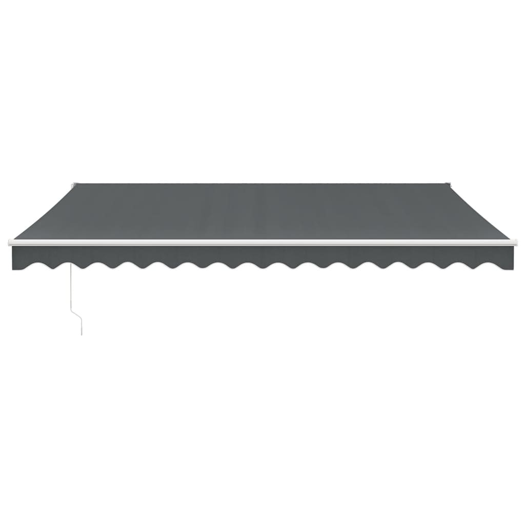 Gelenkarmmarkise Anthrazit 4,5x3 m Stoff und Aluminium