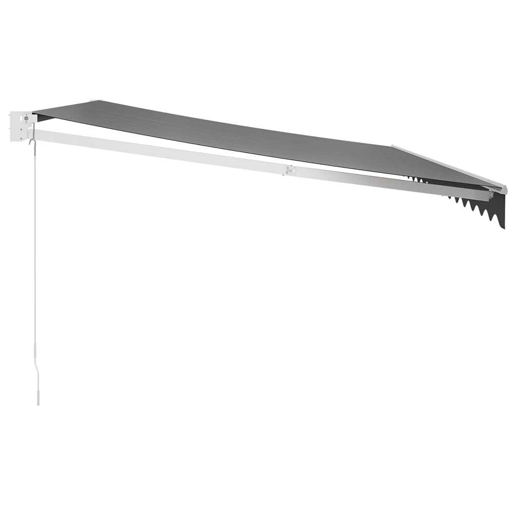 Gelenkarmmarkise Anthrazit 4,5x3 m Stoff und Aluminium