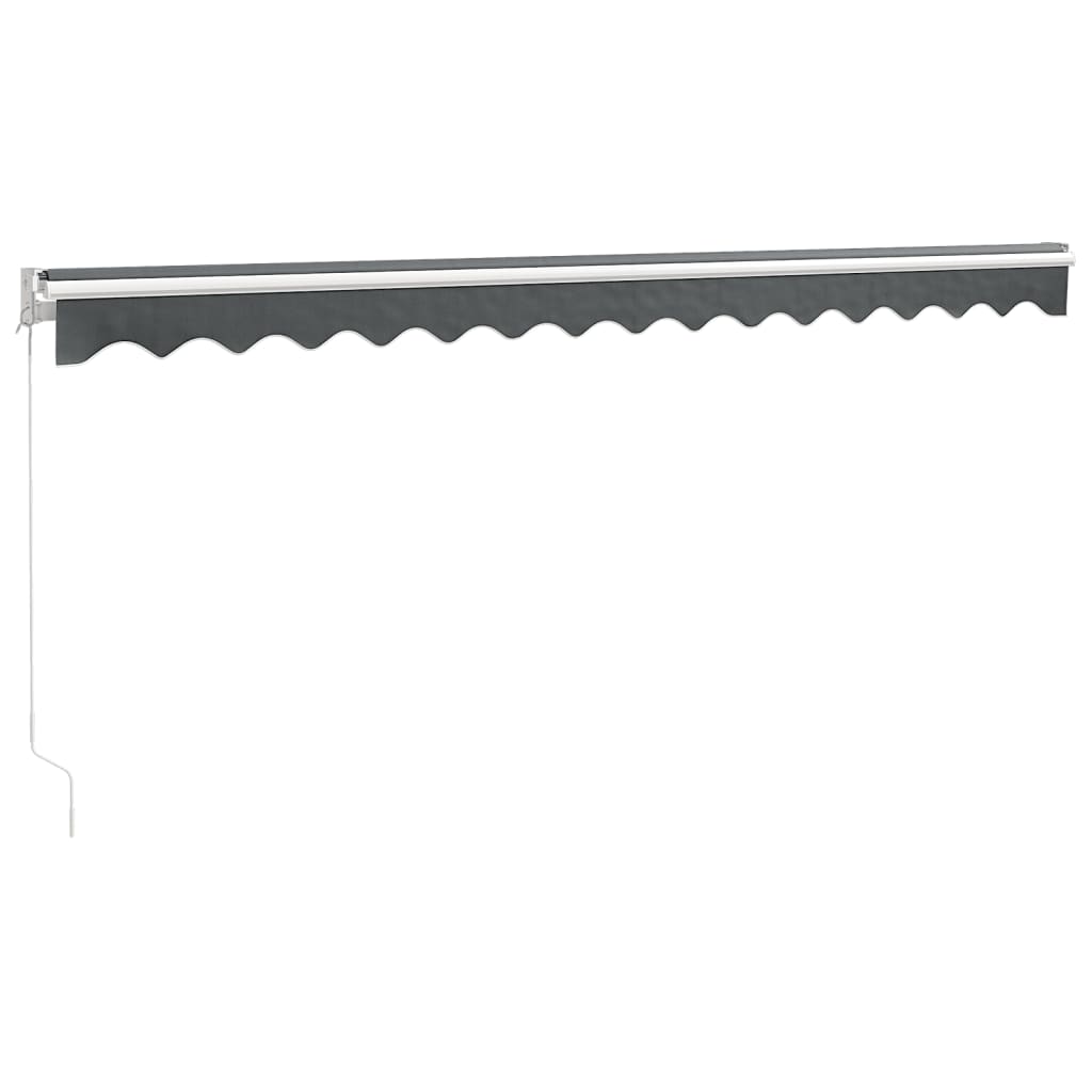 Gelenkarmmarkise Anthrazit 4,5x3 m Stoff und Aluminium