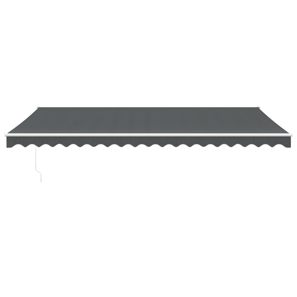 Gelenkarmmarkise Anthrazit 5x3 m Stoff und Aluminium