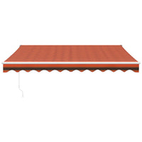 Thumbnail for Gelenkarmmarkise Orange und Braun 3x2,5 m Stoff und Aluminium