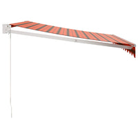 Thumbnail for Gelenkarmmarkise Orange und Braun 3x2,5 m Stoff und Aluminium