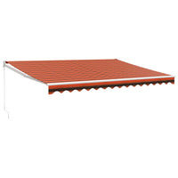 Thumbnail for Gelenkarmmarkise Orange und Braun 4,5x3 m Stoff und Aluminium