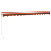 Thumbnail for Gelenkarmmarkise Orange und Braun 4,5x3 m Stoff und Aluminium