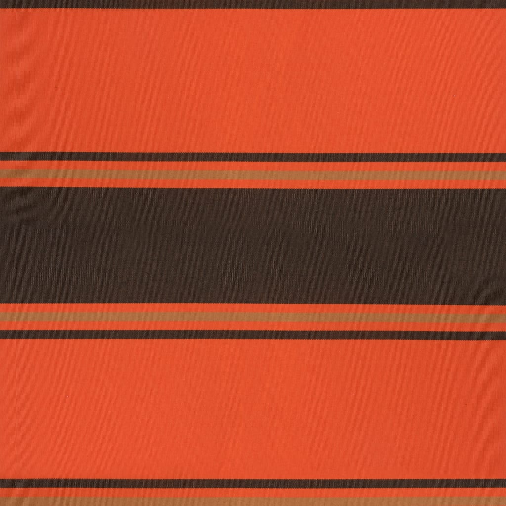 Gelenkarmmarkise Orange und Braun 4,5x3 m Stoff und Aluminium