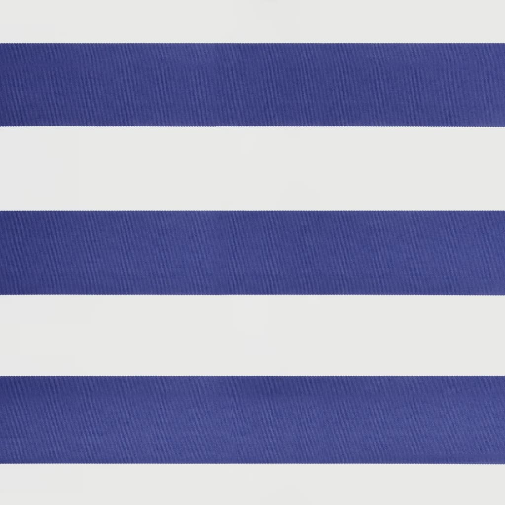 Gelenkarmmarkise Blau und Weiß 3,5x2,5 m Stoff und Aluminium
