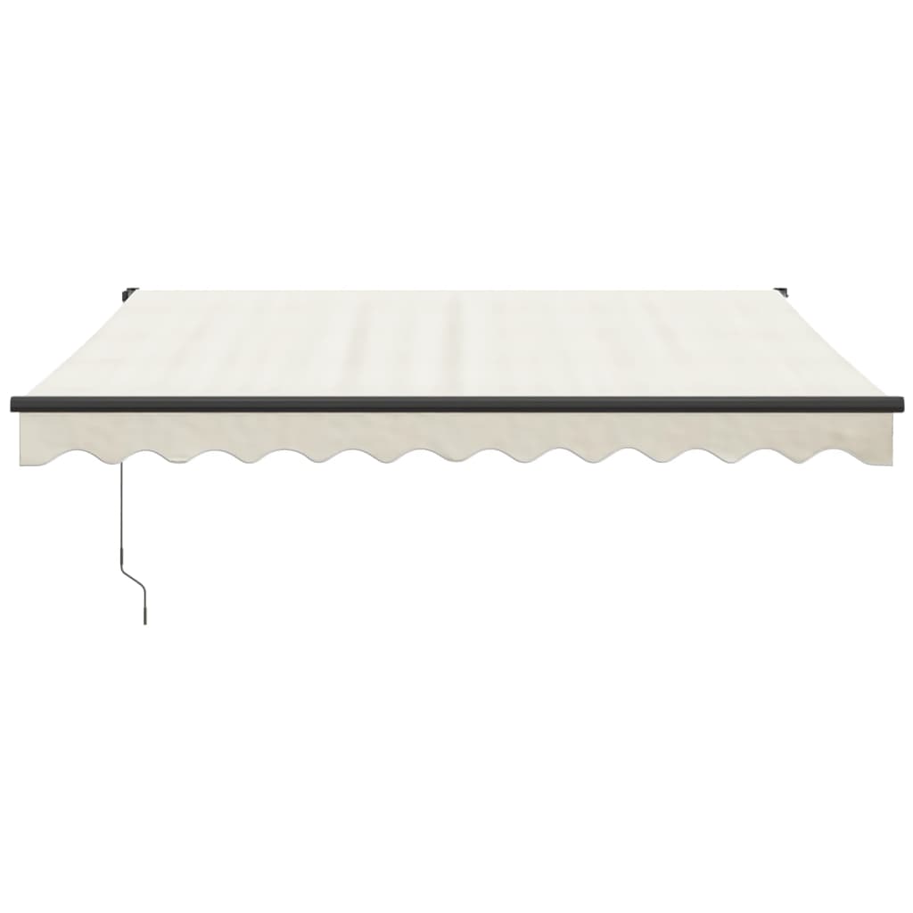 Gelenkarmmarkise Creme 3x2,5 m Stoff und Aluminium