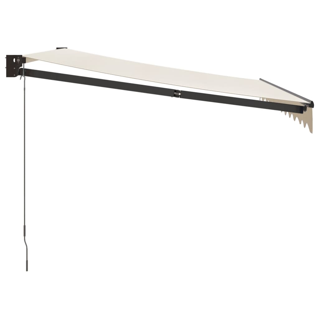 Gelenkarmmarkise Creme 3x2,5 m Stoff und Aluminium