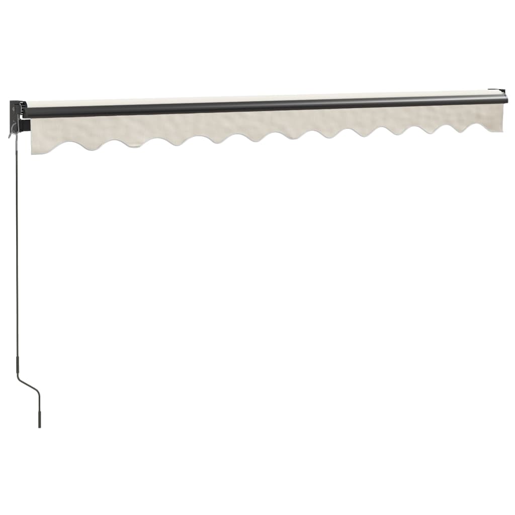 Gelenkarmmarkise Creme 3x2,5 m Stoff und Aluminium