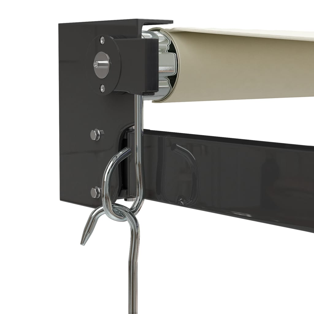 Gelenkarmmarkise Creme 3x2,5 m Stoff und Aluminium