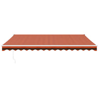 Thumbnail for Gelenkarmmarkise Orange und Braun 4,5x3 m Stoff und Aluminium